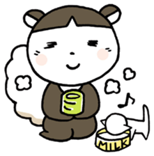 A skunk and kitten. sticker #3903211