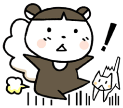 A skunk and kitten. sticker #3903220