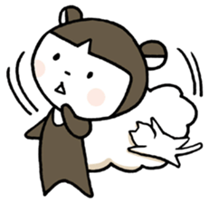 A skunk and kitten. sticker #3903221