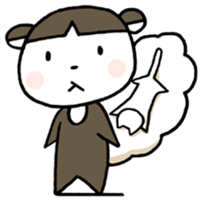 A skunk and kitten. sticker #3903222