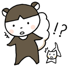 A skunk and kitten. sticker #3903223