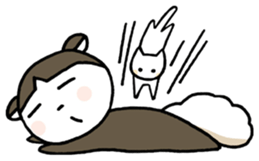 A skunk and kitten. sticker #3903229