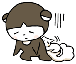 A skunk and kitten. sticker #3903236