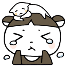 A skunk and kitten. sticker #3903237