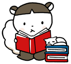 A skunk and kitten. sticker #3903242