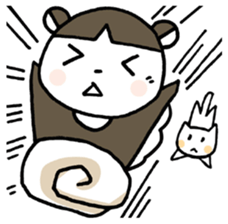 A skunk and kitten. sticker #3903243