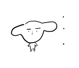 White dog chappy sticker #3903936