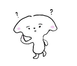 White dog chappy sticker #3903960