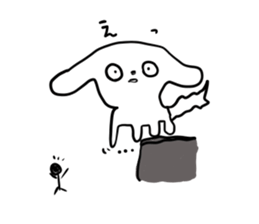 White dog chappy sticker #3903961