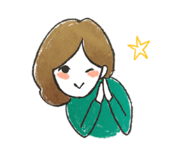 Yuru Girl Sticker sticker #3904387