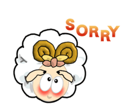 lovely sheep~for english sticker #3904776