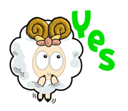 lovely sheep~for english sticker #3904780
