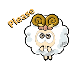 lovely sheep~for english sticker #3904799