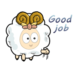 lovely sheep~for english sticker #3904803
