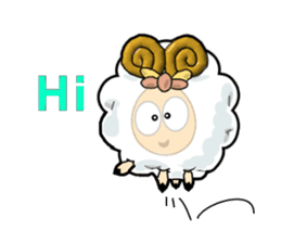 lovely sheep~for english sticker #3904805