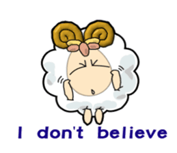 lovely sheep~for english sticker #3904806