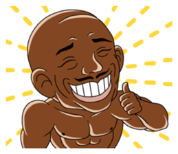 Muscle man sticker #3905176