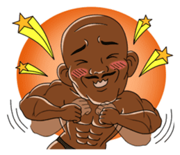 Muscle man sticker #3905179