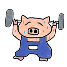 Very fat pig sticker #3905463