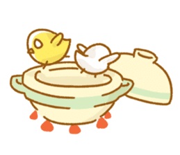 mochi chickens sticker #3906009