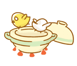 mochi chickens sticker #3906009