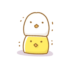 mochi chickens sticker #3906024