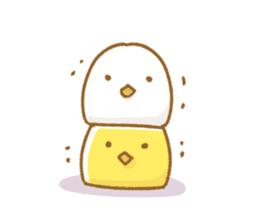 mochi chickens sticker #3906024