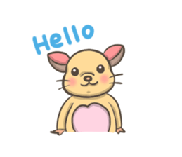 Cute hamster Ponu sticker #3906207
