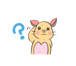 Cute hamster Ponu sticker #3906212