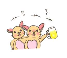 Cute hamster Ponu sticker #3906229