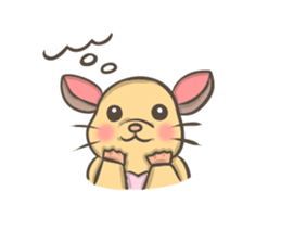 Cute hamster Ponu sticker #3906246