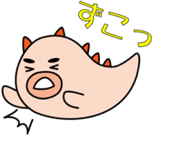 Eyebrows Sea Cucumber - Japanese ver sticker #3906520