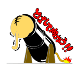 Hand riding Circle cat sticker #3907050