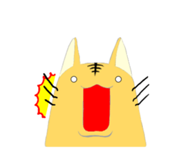 Hand riding Circle cat sticker #3907051