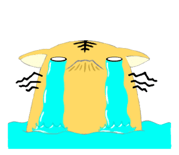 Hand riding Circle cat sticker #3907053