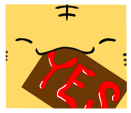 Hand riding Circle cat sticker #3907060