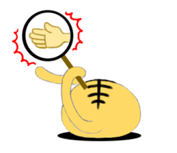 Hand riding Circle cat sticker #3907063