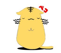 Hand riding Circle cat sticker #3907066