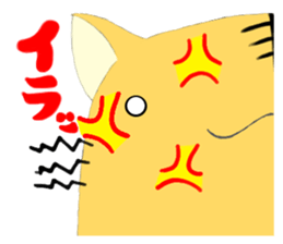 Hand riding Circle cat sticker #3907083