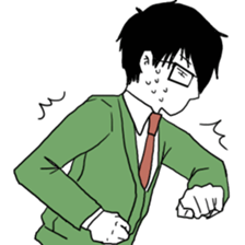 wage slave glasses Sticker sticker #3907253