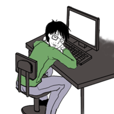 wage slave glasses Sticker sticker #3907279