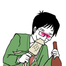 wage slave glasses Sticker sticker #3907285