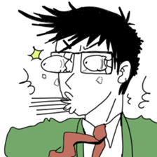 wage slave glasses Sticker sticker #3907286