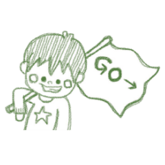 Boy of crayons. World Edition