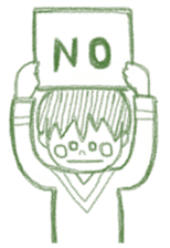 Boy of crayons. World Edition sticker #3907370