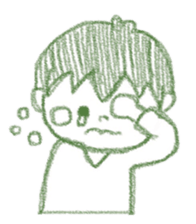 Boy of crayons. World Edition sticker #3907391