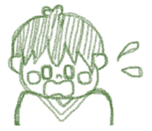 Boy of crayons. World Edition sticker #3907392