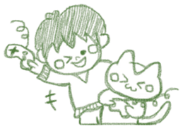 Boy of crayons. World Edition sticker #3907402