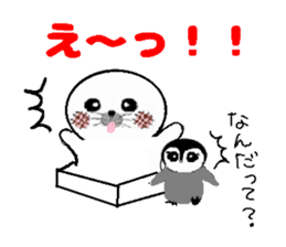 MochiMochi Seal and Child penguin sticker #3907407