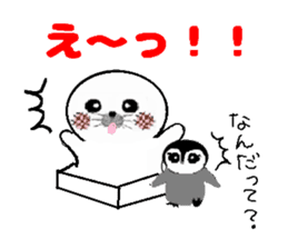 MochiMochi Seal and Child penguin sticker #3907407